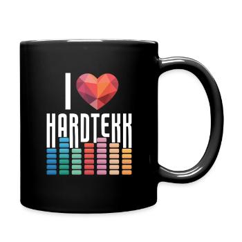 I Love Hardtekk Tekke East Germany - Full Colour Mug - black - Right