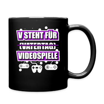Dad Dad Gamer Gamer Gamer Gaming - Full Colour Mug - black - Right