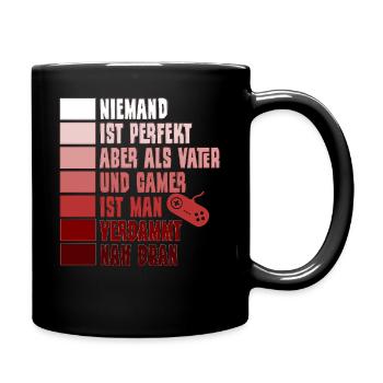 Dad Dad Gamer Gamer Gamer Gaming - Full Colour Mug - black - Right