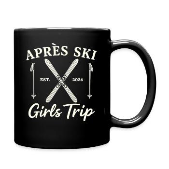 Mädels Skiurlaub 2026 Après Ski Girls Trip Party - Tasse einfarbig - Schwarz - Rechts