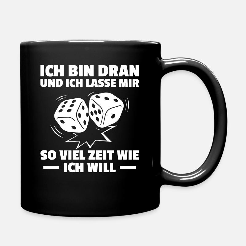 Ich bin dran Gesellschaftsspiel Brettspiel - Tasse einfarbig - Schwarz