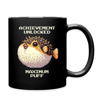 Réalisation : Duvet maximal | Poisson-globe RPG - Mug uni - noir - Droite