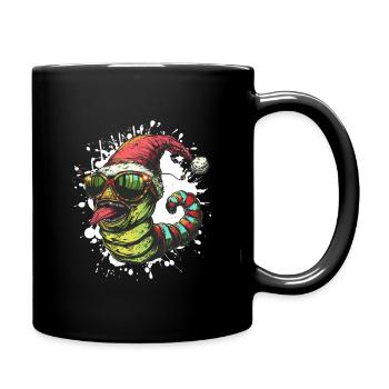 Ver Noël Drôle - Mug uni - noir - Droite
