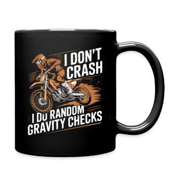 Random Gravity Checks Motocross - Full Colour Mug - black - Right
