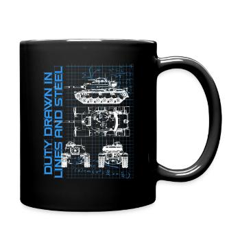 Mécanicien militaire - Mug uni - noir - Droite