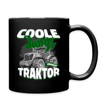 Cool Guys Conduire Tracteur Agriculteur Village Enfant Tracteur - Mug uni - noir - Droite