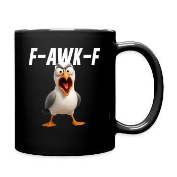 F-AWK-F Seagull Drôle Seagull FAWKF F Awk F - Mug uni - noir - Droite