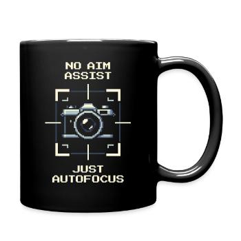 No Aim Assist | Autofocus only, photography - Full Colour Mug - black - Right