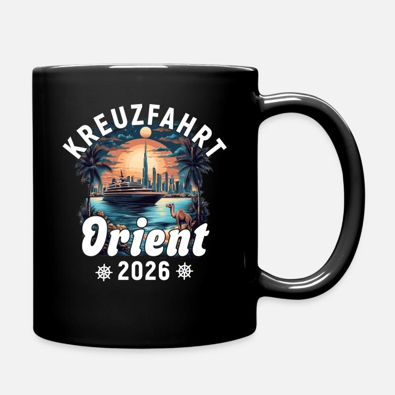 Orient Kreuzfahrt 2026 - Tasse einfarbig - Schwarz