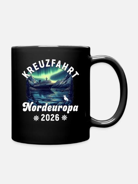 Cruise Northern Europe 2026 - Full Colour Mug - black