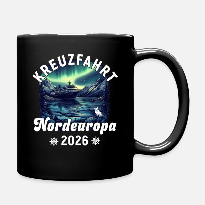 Kreuzfahrt NordEuropa 2026 - Tasse einfarbig - Schwarz