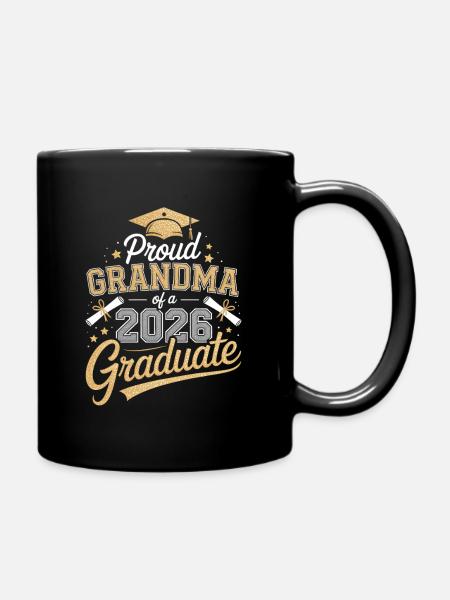 Proud Grandma 2026 Grad - Ensfarvet krus - sort