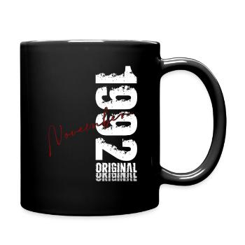 33ème Anniversaire Original Novembre Millésime 1992 - Mug uni - noir - Droite