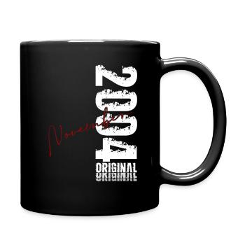 21st Birthday Original November Vintage 2004 - Full Colour Mug - black - Right