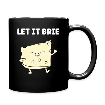 Humour fromage brie - Mug uni - noir - Droite