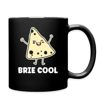 Humour fromage brie - Mug uni - noir - Droite