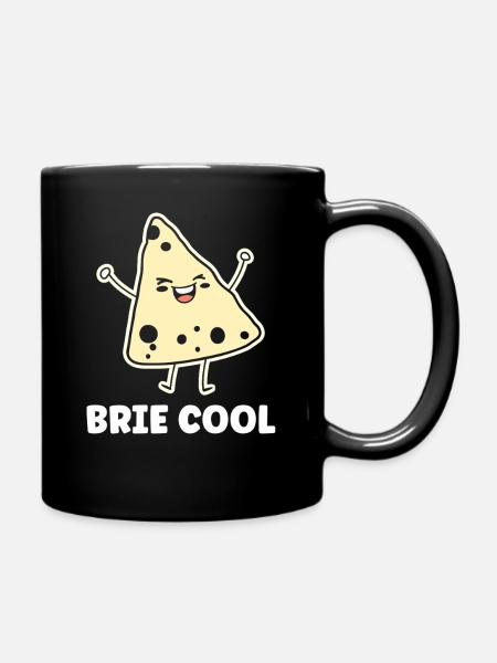 Humor Brie-Käse - Tasse einfarbig - Schwarz