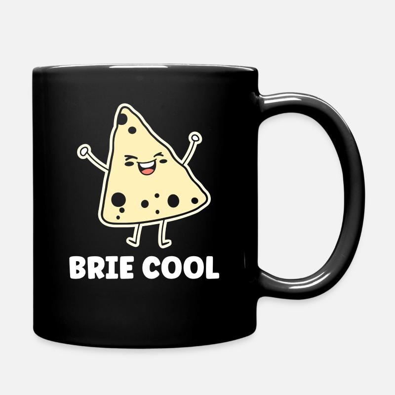 Humor Brie-Käse - Tasse einfarbig - Schwarz