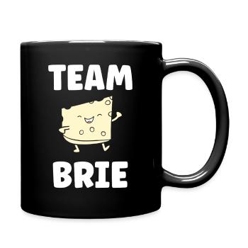 Humour fromage brie - Mug uni - noir - Droite