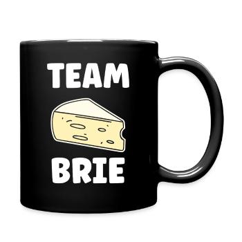 Humour fromage brie - Mug uni - noir - Droite