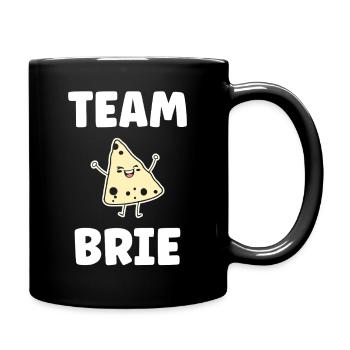 Humour fromage brie - Mug uni - noir - Droite