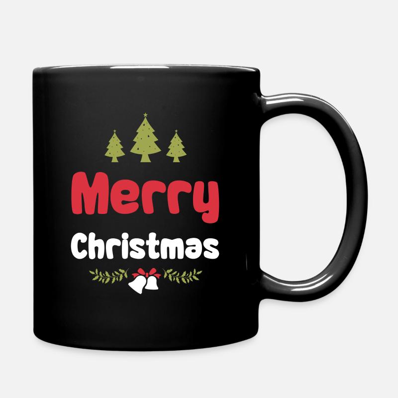 Frohe Weihnachten - Tasse einfarbig - Schwarz