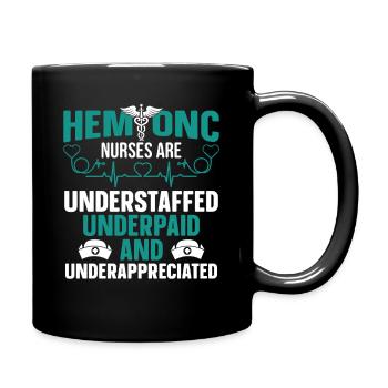  Hematology Nursing Department Hem/Onc Nurse - Full Colour Mug - black - Right