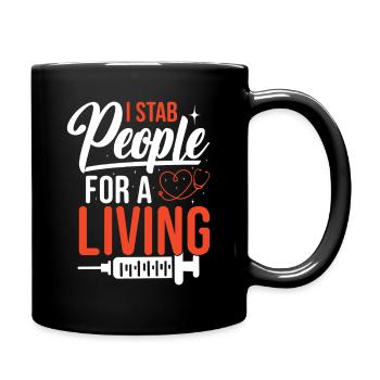  Hematology Nursing School Hem/Onc Nurse - Full Colour Mug - black - Right