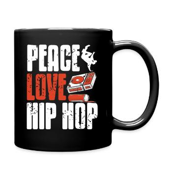 Peace Unity Beat Movement Graffiti DJ Bboy Flow - Tasse einfarbig - Schwarz - Rechts