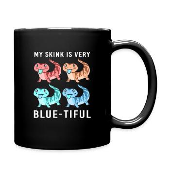 Eidechse - Tasse einfarbig - Schwarz - Rechts