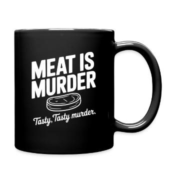 La viande, c’est un meurtre Savoureux Meurtre savoureux - Mug uni - noir - Droite