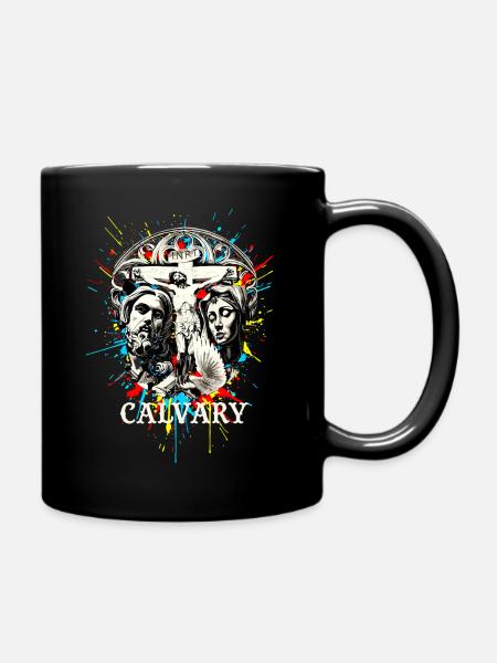 CALVARY Kreuzigung - Street Art Christentum - Tasse einfarbig - Schwarz