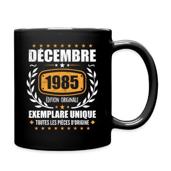 December 1985 Birthday - Born In December 1985 - Full Colour Mug - black - Right