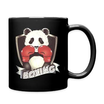 Boxing Panda – Funny Animal Motif - Full Colour Mug - black - Right