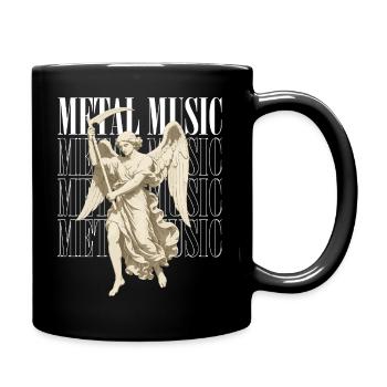 Engel des Metal Musik Overlay - Tasse einfarbig - Schwarz - Rechts