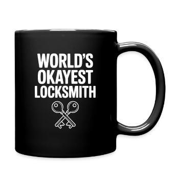 World’s Okayest Locksmith - Full Colour Mug - black - Right