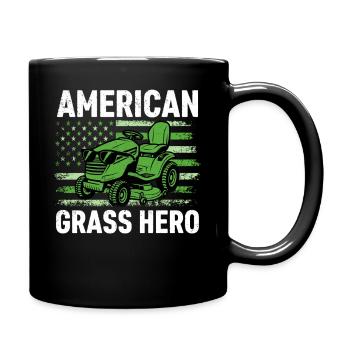Héros américain de l’herbe - Mug uni - noir - Droite