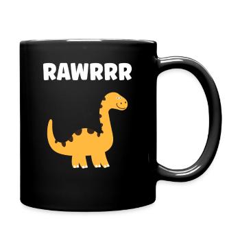 Cute Little Dinosaur - Full Colour Mug - black - Right