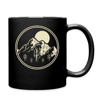 Hiking Hiker Mountaineer Gift - Full Colour Mug - black - Right