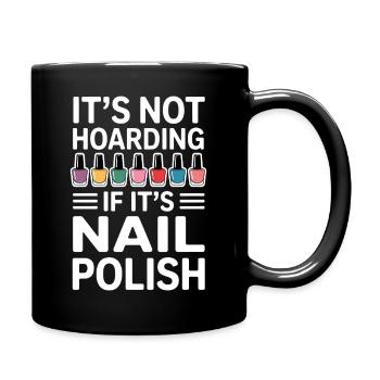 Vernis à ongles Dire Pédicure Drôle Maincure Cadeau - Mug uni - noir - Droite