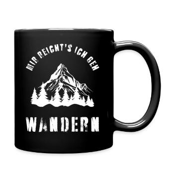 J’en ai assez, je vais faire de la randonnée Humour drôle sur les montagnes - Mug uni - noir - Droite