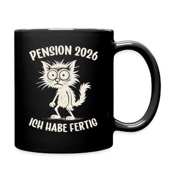 Pension 2026 Retirement Pensioner - Full Colour Mug - black - Right