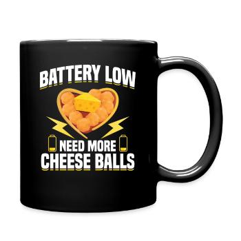  Cheese Ball Snacks Cheese Ball Costume for Women - Full Colour Mug - black - Right