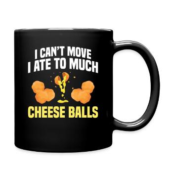  Cheese Ball Accessories Foodie Costume for Kids - Full Colour Mug - black - Right