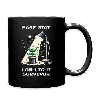 Survivant en basse lumière | Plantes Gamer Dicton - Mug uni - noir - Droite