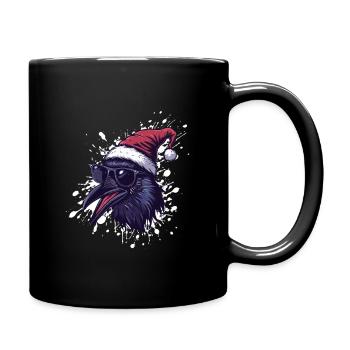 Corbeau Corbeau Noël drôle - Mug uni - noir - Droite