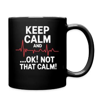 Motif de fréquence cardiaque du chaos du pouls - Mug uni - noir - Droite