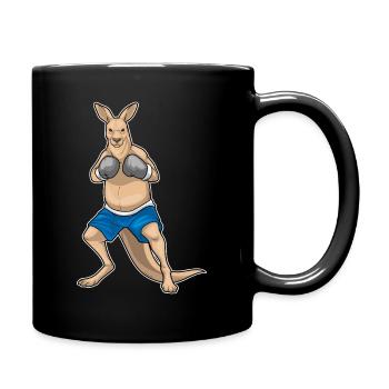 Kangaroo Boxer Boxing Gloves Boxing - Full Colour Mug - black - Right