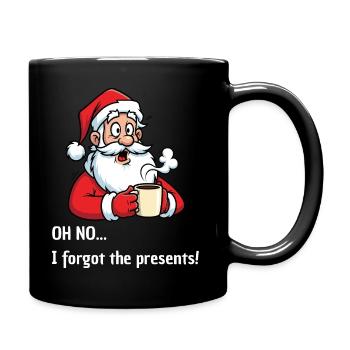 Joyeux Père Noël – J’ai oublié les cadeaux - Mug uni - noir - Droite