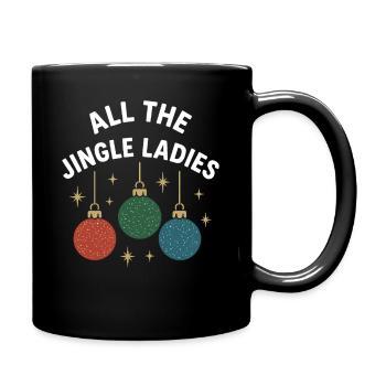 Tous les Jingle Ladies Noël Fun Design - Mug uni - noir - Droite